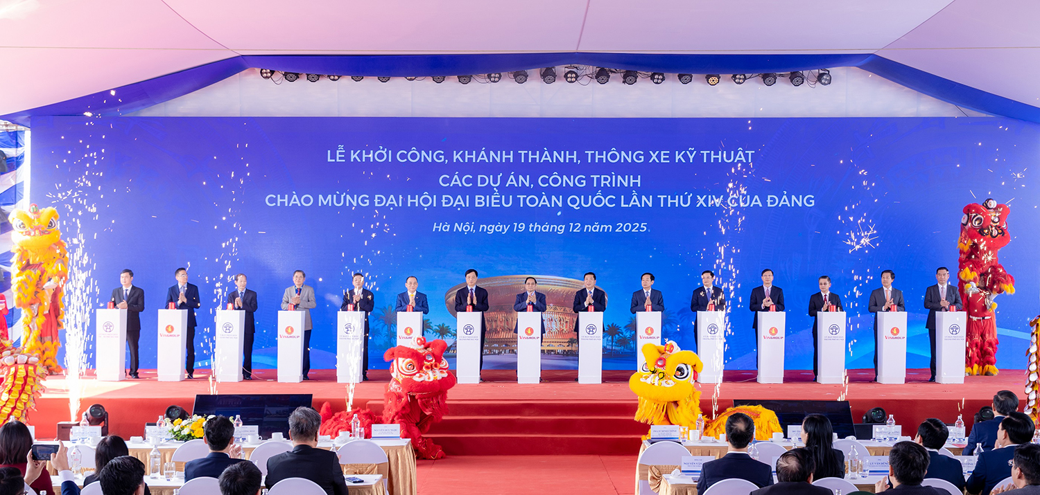 Vingroup đồng loạt khởi công, khai trương 11 công trình trọng điểm trên toàn quốc
